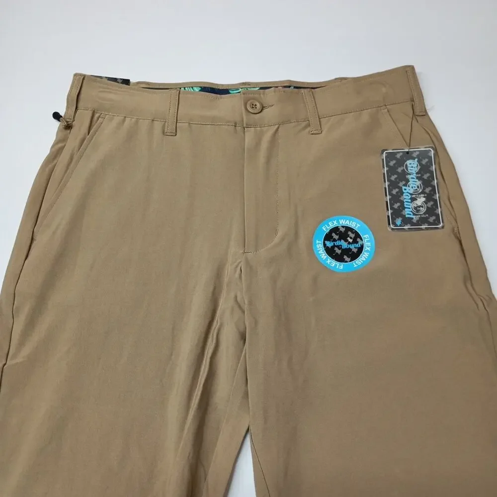 Birdie Bound Golf Pants Men's Size 30x32 Khaki Flex Straight‎